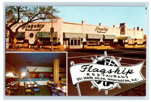 Vintage Flagship Resturant Washington DC. Postcard F81E