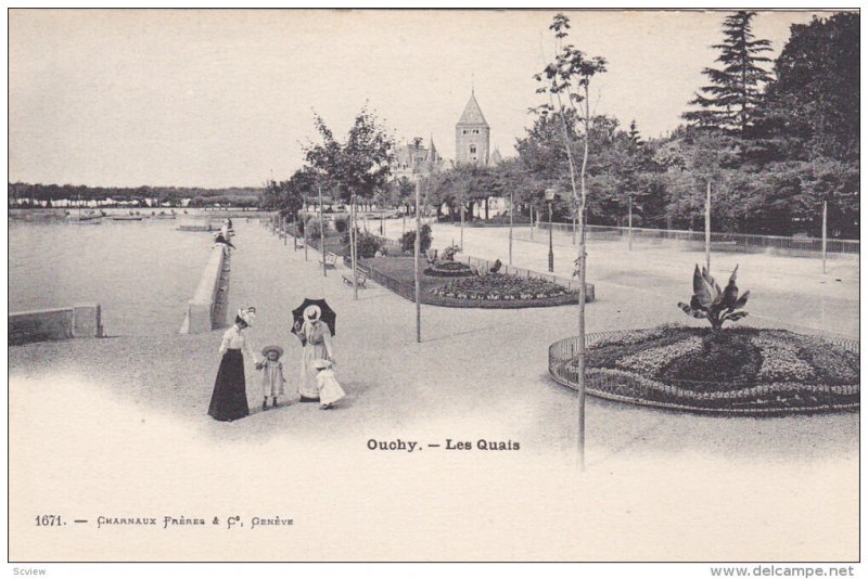 OUCHY, Switzerland, 1900-10s ; Les Quais #2