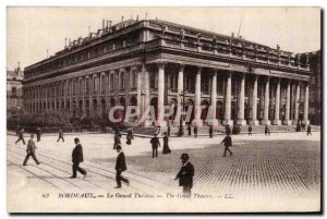 Bordeaux Old Postcard the great theater