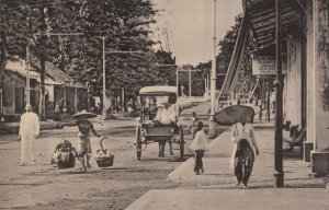 Batavia Java Indonesia French Quarters Engravers Shop Old Postcard