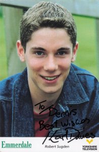 Karl Davies as Robert Sugden Emmerdale RARE ALT Hand Signed Photo