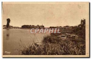 Sens Old Postcard L & # 39ile Yonne and the two bridges