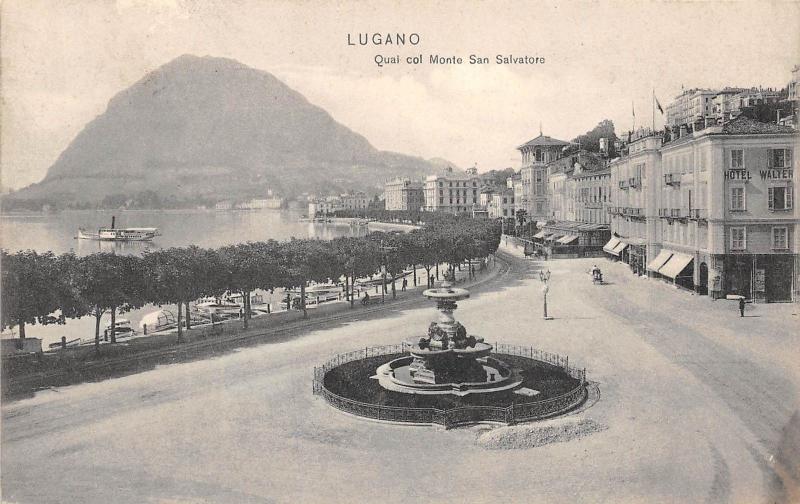 bg18511 lugano Switzerland Quai col monte san salvatore   switzerland