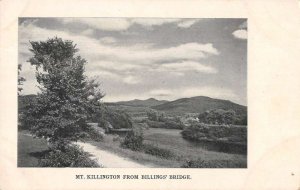 Mt Killington Vermont View from Billings' Bridge Vintage Postcard AA16510