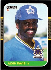 1987 Donruss Baseball Alvin Davis Seattle Mariners sk20288