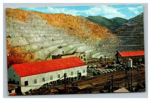 Vintage 1960's Postcard Panoramic View of Largest Utah Copper Mine Bingham Utah