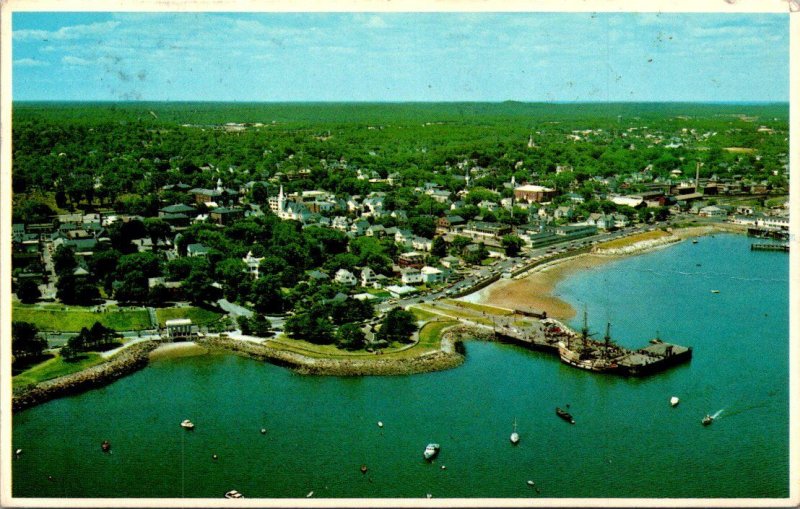 Massachusetts Plymouth Aerial View 1981