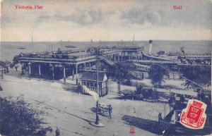 Hull England Victoria Pier Steamships Vintage Postcard JF685907