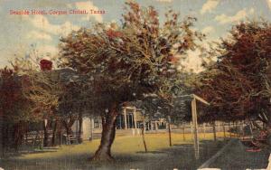 Corpus Christi Texas Seaside Hotel Street View Antique Postcard K91274