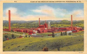 J34/ Parkersburg West Virginia Postcard Linen American Viscose Factory 216