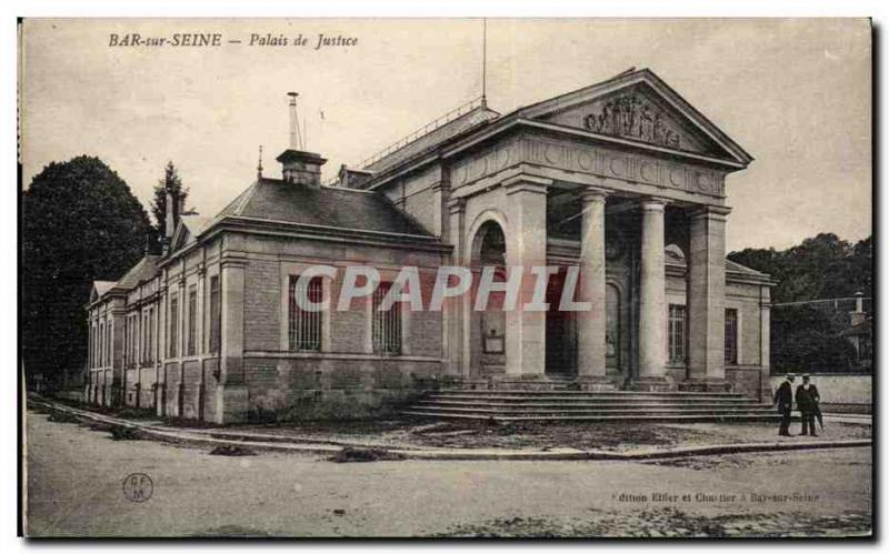 Bar sur Seine Postcard Old Courthouse