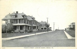 Postcard 1938 Emaus Pennsylvania Fourth Street Looking North Residence 24-6784