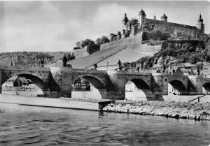 BG3647 wurzburg alte mainbrucke mit festung marienberg CPSM 15x9.5cm germany