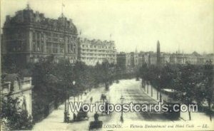 Victoria Embankment & Hotel Cecil London UK, England, Great Britain Unused 