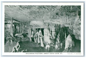 c1960's Macaroni Factory Great Onyx Mammoth Cave Kentucky KY Unposted Postcard