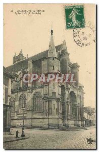 Old Postcard Villeneuve sur Yonne N D XIII century Church