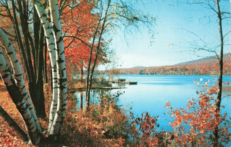 Postcard October at Fairview Lake Sussex County New Jersey