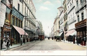 Calles Refugio y Coliseo Viejo Mexico Unused JK 25 Postcard F56