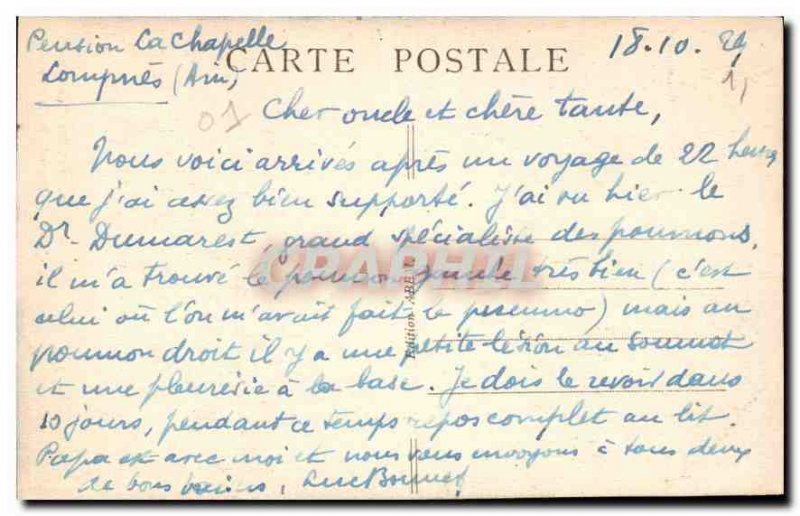 Old Postcard Hauteville Ain Cascade Charabotte