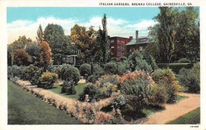 Gainesville Georgia Brenau College Italian Gardens Vintage Postcard JF685039 