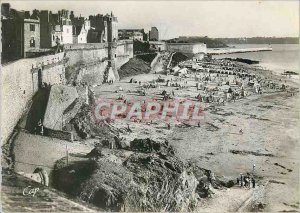 Modern Postcard Saint Malo La Plage de Bon Secours