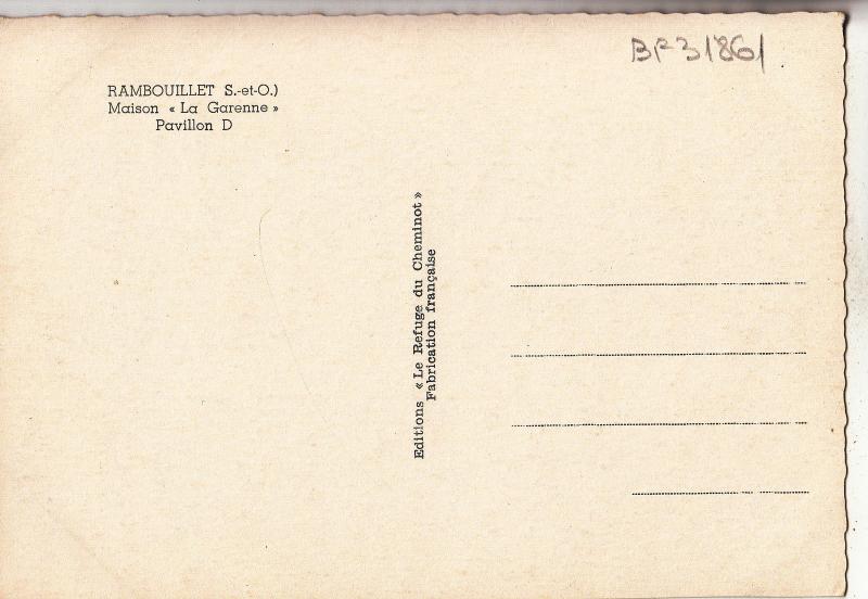 BF31861 rambouillet s et o maison la garenne pavillon    france front/back image