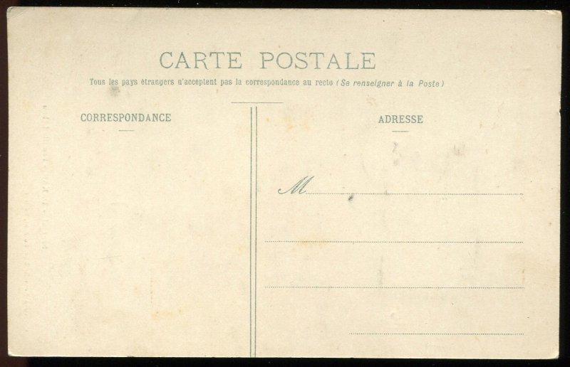 Dakar, Senegal. Famille Lebou. Tinted Mad. Bouchot postcard. C. 1910 cancel