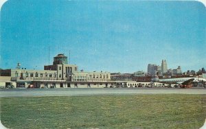 Aircraft Kansas City Missouri Municipal Airport Postcard Elko Dexter 20-5157
