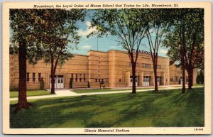 Mooseheart Illinois, Memorial Stadium, School Trains for Life, Vintage Postcard