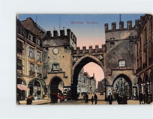 Postcard Karlstor Munich Germany