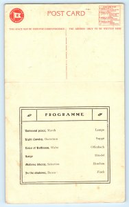 SS Finland Steamship Ocean Liner Steamer Ship Postcard Menu