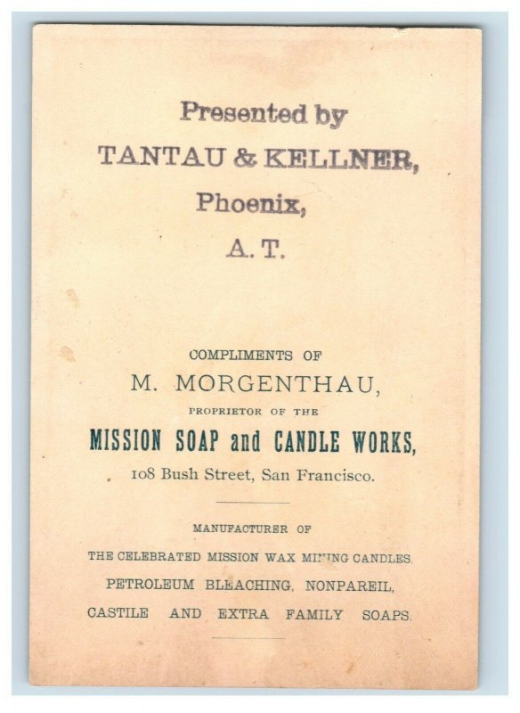 1880s Arizona Territory Tantau & Kellner Mining Candles & Supplies P219