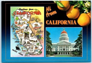 Postcard - Greetings from California