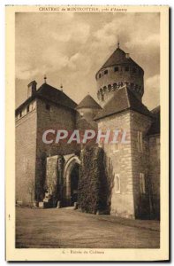 Old Postcard Chateau de Montrottier near d & # 39Annecy castle Entree