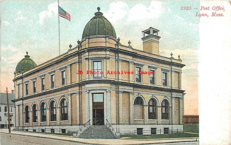 5 Postcards, Lynn, Massachusetts, Post Office Views