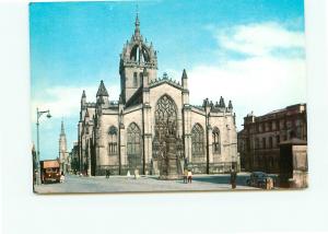 Postcard St Giles Cathredral Edinburgh Westfassade England  # 3828A
