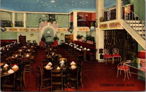 Linen Postcard Dining Room Casa Lorenzo's 33 Chestnut St Rochester, New York