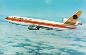 Continental DC-10 Postcard PC550