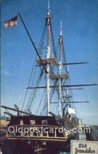 USS Constitution, Old Ironsides, Boston, Massachusetts, MA USA Sailboat Writi...