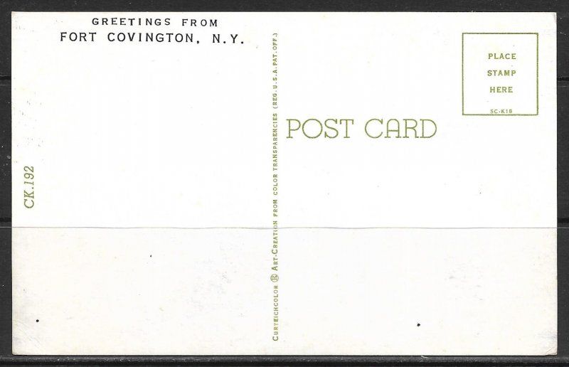 New York, Fort Covington - Greetings From - [NY-267]