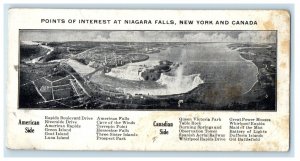 Bennet's International Scenic Trips Sightseeing Tour Niagara Falls NY Postcard 