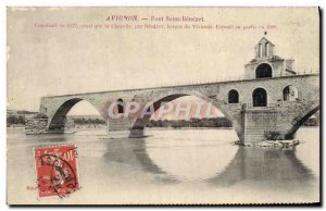 Old Postcard Avignon Pont Saint Benezet