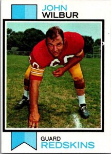 1973 Topps Football Card John Wilbur Washington Redskins sk2413