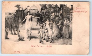 Maifeier 1900 Gruss aus Frankfurt a. M. GERMANY? Postcard