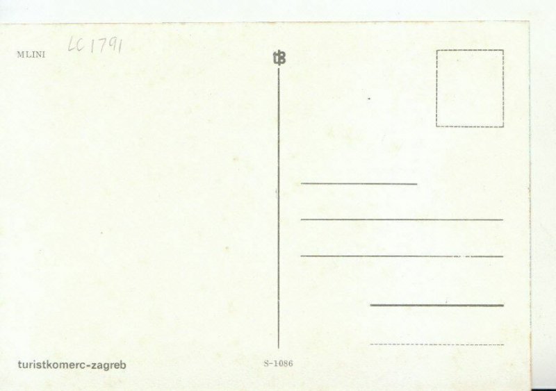 Croatia Postcard - Pozdrav Iz Mlina - Ref 20894A
