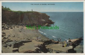Lancashire Postcard - Heysham, The Rocks and Shore   DC2435