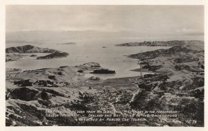 San Fransisco From Mount Tamalcais Parlor Car Tours Real Photo USA Postcard
