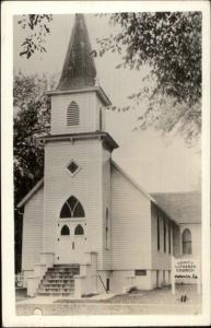 Onawa IA Trinity Lutheran Church Real Photo Postcard