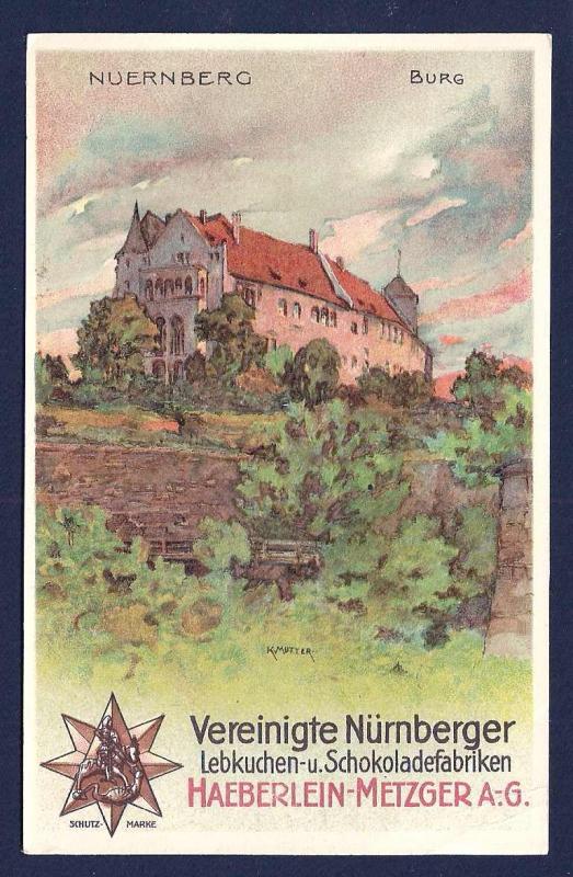 Nuernberg Haeberlin Cookie Chocolate Factory unused c1910's