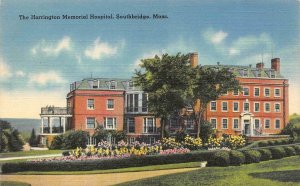 SOUTHBRIDGE, MA Massachusetts  HARRINGTON MEMORIAL HOSPITAL  1944 Postcard